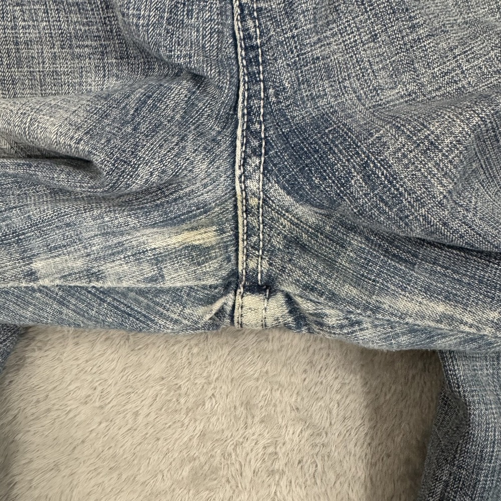 Hydraulic Jeans Womens 24 Short Y2K Wide Bootcut Stretch Flex Comfort Blue - Picture 3 of 16